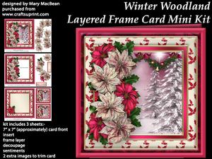 Winter Woodland - Layered Frame Card Mini Kit
