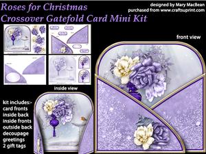 Roses for Christmas - Crossover Gatefold Card Mini Kit