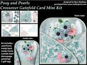 Posy and Pearls - Crossover Gatefold Card Mini Kit