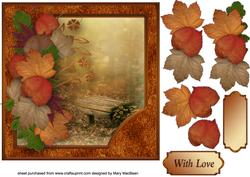 In the Woods Decoupage Card Front