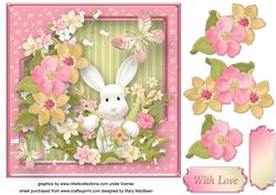 When It's Spring Again Decoupage Card Front