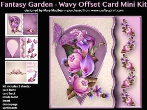 Fantasy Garden - Wavy Offset Card Mini Kit