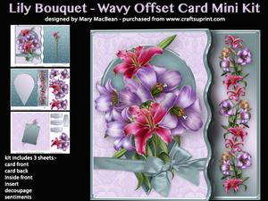 Lily Bouquet - Wavy Offset Card Mini Kit
