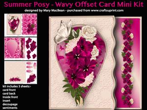 Summer Posy - Wavy Offset Card Mini Kit