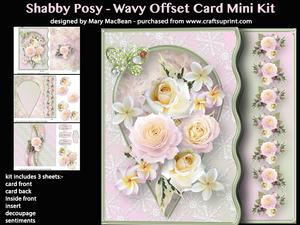 Shabby Posy - Wavy Offset Card Mini Kit