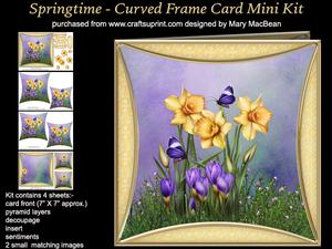 Springtime - Curved Frame Card Mini Kit