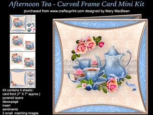 Afternoon Tea - Curved Frame Card Mini Kit