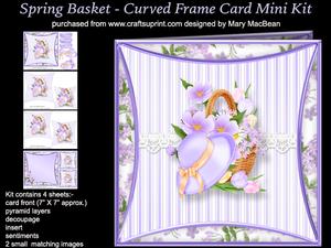 Spring Basket - Curved Frame Card Mini Kit