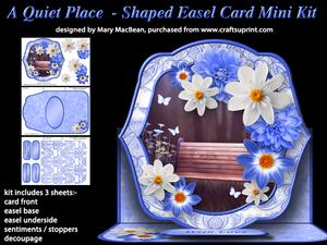 A Quiet Place - Shaped Easel Card Mini Kit