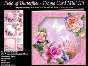 Field of Butterflies - Frame Card Mini Kit