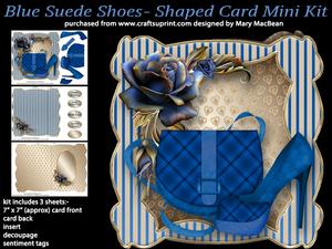 Blue Suede Shoes - Shaped Card Mini Kit