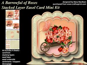 A Barrowful of Roses - Stacked Layer Easel Card Mini Kit