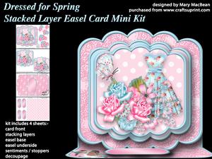 Dressed for Spring - Stacked Layer Easel Card Mini Kit