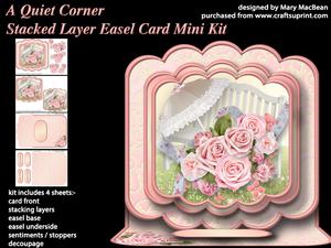 A Quiet Corner - Stacked Layer Easel Card Mini Kit