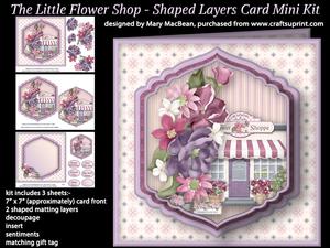 The Little Flower Shop - Shaped Layers Card Mini Kit