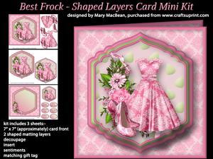 Best Frock - Shaped Layers Card Mini Kit