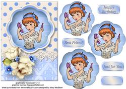 A Bit of Lippy - Petal Pyramid Card Front
