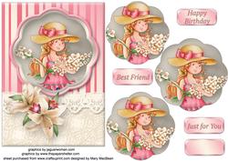 An Armful of Lilies - Petal Pyramid Card Front