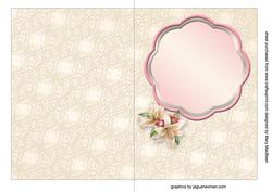 An Armful of Lilies - Petal Pyramid Card Insert