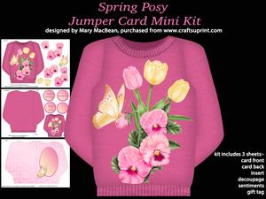 Spring Posy - Jumper Card Mini Kit