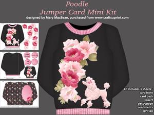 Poodle - Jumper Card Mini Kit