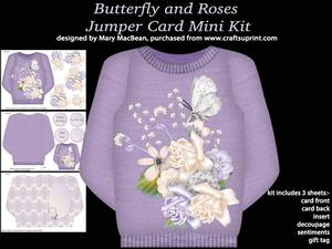 Butterfly and Roses - Jumper Card Mini Kit