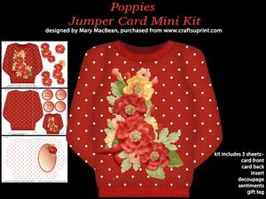 Poppies - Jumper Card Mini Kit