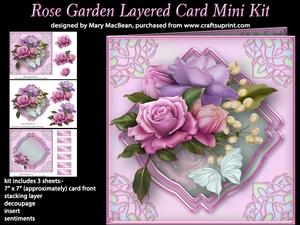 Rose Garden Layered Card Mini Kit