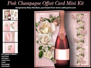 Pink Champagne Offset Card Mini Kit