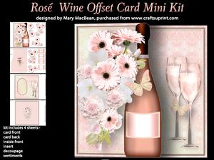 Rosé Wine Offset Card Mini Kit