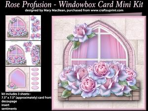 Rose Profusion - Windowbox Card Mini Kit