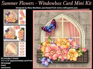 Summer Flowers - Windowbox Card Mini Kit