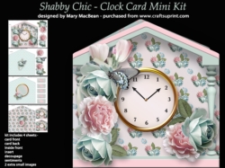 Shabby Chic - Clock Card Mini Kit