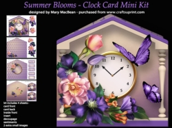 Summer Blooms - Clock Card Mini Kit