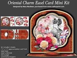 Oriental Charm Easel Card Mini Kit