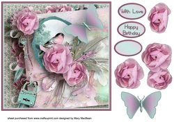 Shabby Chic Stack Decoupage Card