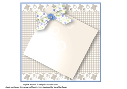 Insert for Baby Boy Decoupage Card
