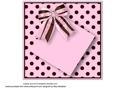Insert for Baby Girl Decoupage Card