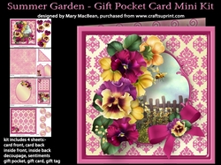 Summer Garden - Gift Pocket Card Mini Kit