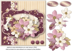 Old Fashioned Greetings Decoupage Card Front