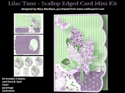 Lilac Time - Scallop Edged Card Mini Kit