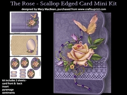 The Rose - Scallop Edged Card Mini Kit