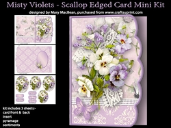Misty Violets - Scallop Edged Card Mini Kit