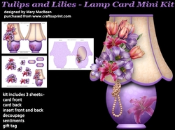 Tulips and Lilies - Lamp Card Mini Kit