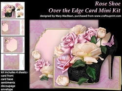 Rose Shoe - Over the Edge Card Mini Kit
