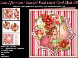 Lazy Afternoon - Stacked Petal Layer Card Mini Kit