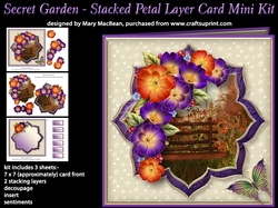 Secret Garden - Stacked Petal Layer Card Mini Kit