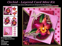 Orchid - Layered Card Mini Kit