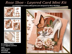 Rose Shoe - Layered Card Mini Kit