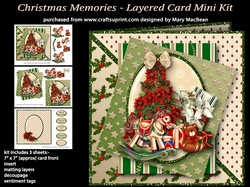 Christmas Memories - Layered Card Mini Kit